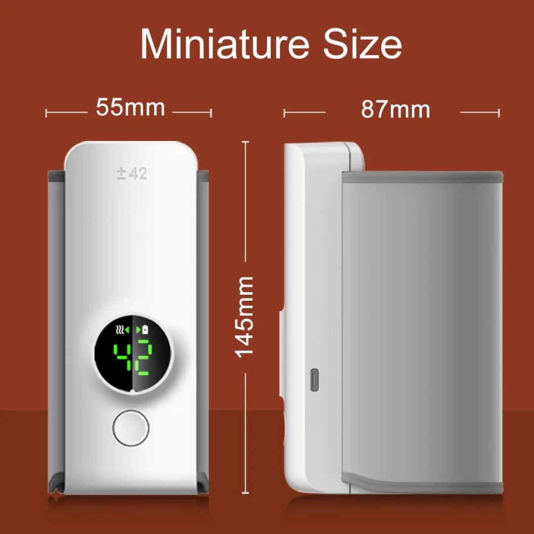 Baby Bottle Warmer with LCD Display, Portable Rechargeable Wireless Water Bottle Warmer