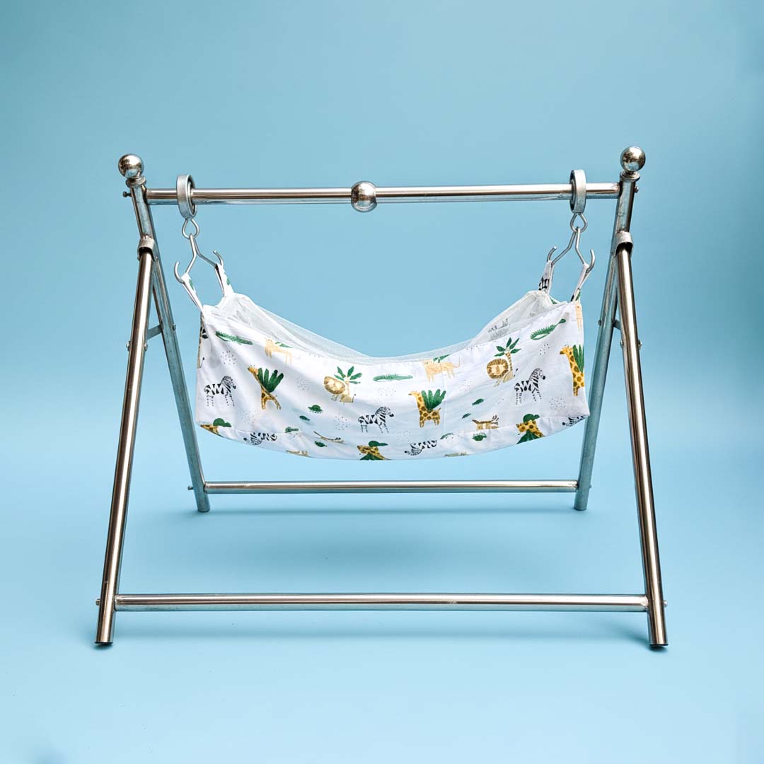 BABY CRADLE BY JHULANGI | STAINLESS STEEL