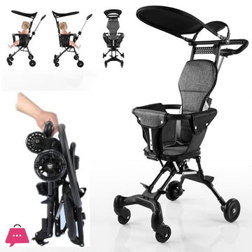 Light Weight Baby Stroller Baby Carriage Travel Folding Stroller Magic Stroller with Cushion & Sun Shade
